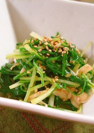 水菜とえのき茸のナムル-レシピのメイン写真