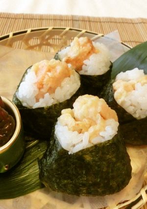 明太子ｄｅ天むす風おにぎり-レシピのメイン写真