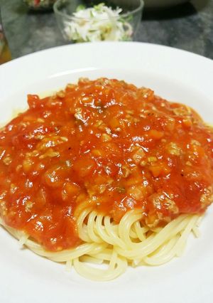 トマト缶で♪基本のミートソースパスタ☆彡-レシピのメイン写真
