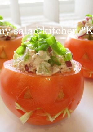 ハロウィンに♪トマトカップのツナサラダ-レシピのメイン写真