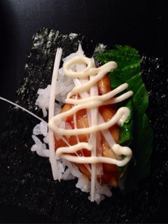 「チキン照焼き手巻」海外で出来る寿司ネタ-レシピのメイン写真