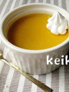 ミキサーで超簡単☆濃厚かぼちゃプリン-レシピのメイン写真