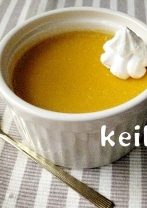 ミキサーで超簡単☆濃厚かぼちゃプリン-レシピのメイン写真