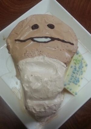 なめこ キャラデコケーキ-レシピのメイン写真