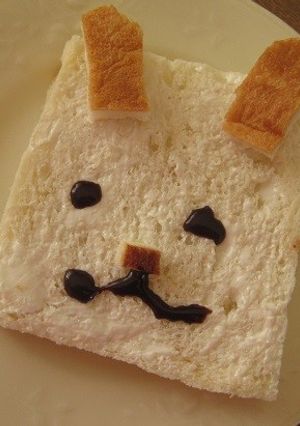 ネオソフトでうさぎトースト-レシピのメイン写真