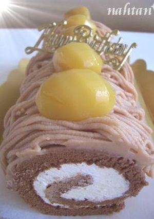 *モンブランロール*-レシピのメイン写真
