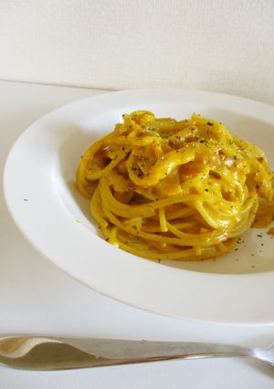かぼちゃのチーズクリームパスタ-レシピのメイン写真