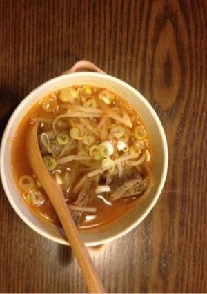 あつあつすじ肉のカルビ風スープ-レシピのメイン写真