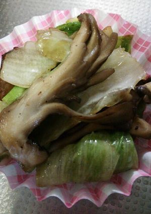 まいたけレタス☆お弁当-レシピのメイン写真
