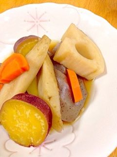 さつまいもの筑前煮♡-レシピのメイン写真