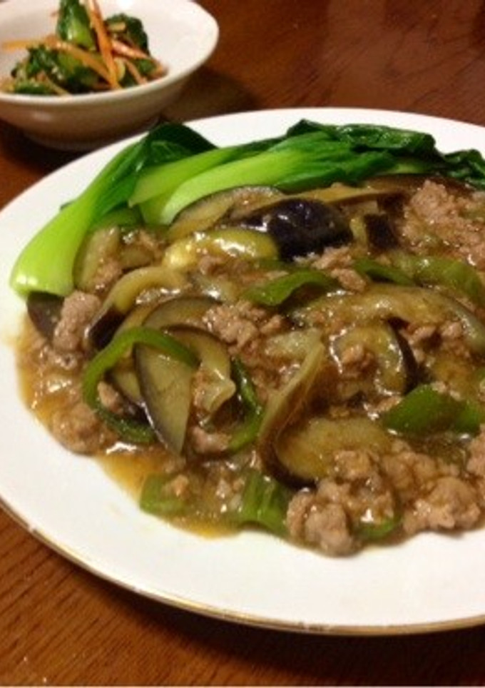 豚ひき肉と茄子の中華炒め-レシピのメイン写真