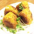 カレー味のバター醤油焼きおにぎり♪