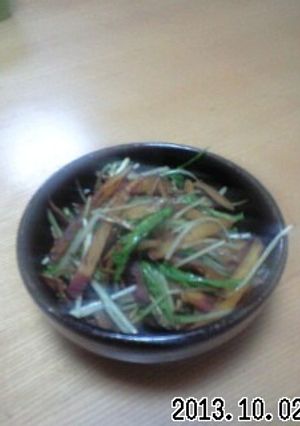 さつまいもとじゃこと水菜の甘辛炒め-レシピのメイン写真