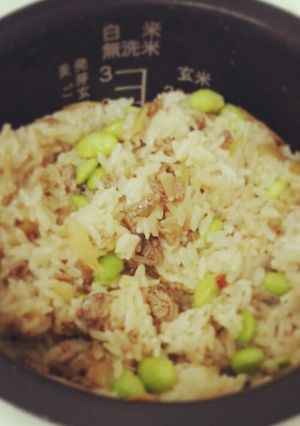 簡単！牛肉とゴボウの混ぜご飯-レシピのメイン写真