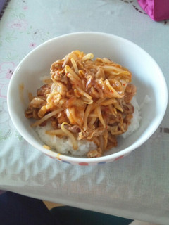 豚キムもやし丼-レシピのメイン写真