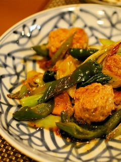 肉団子と青梗菜のオイスターあんかけ-レシピのメイン写真