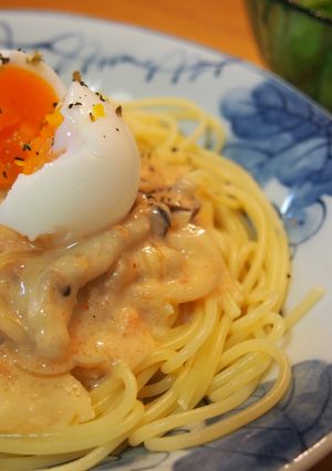 ちゃっちゃとキノコのクリームパスタ-レシピのメイン写真