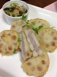 *れんこんのはさみ焼き*-レシピのメイン写真