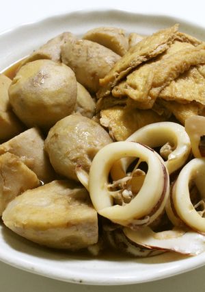 秋の贈り物！いかと里芋と油揚げの煮物-レシピのメイン写真