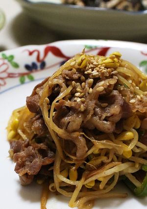豆もやしと牛肉のオイスター炒め-レシピのメイン写真