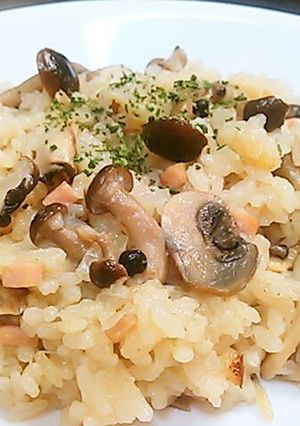 きのこと牛乳の炊き込みご飯☆ミルクピラフ-レシピのメイン写真
