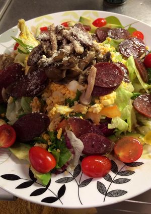 アンチョビときのこのホットサラダ-レシピのメイン写真