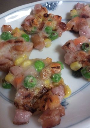 ミックスべジタブルとウインナーのお焼き-レシピのメイン写真