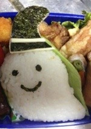 キャラ弁 ハロウィン おばけ-レシピのメイン写真