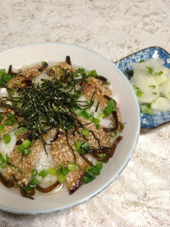 簡単♪ お魚のみりん干し茶漬け"-レシピのメイン写真