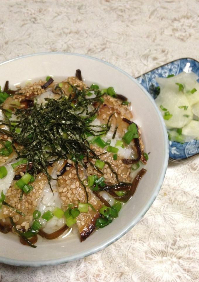 簡単♪ お魚のみりん干し茶漬け"-レシピのメイン写真
