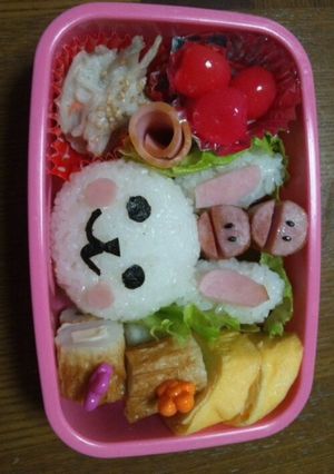 女の子のお弁当に是非♡うさちゃん弁当♡-レシピのメイン写真