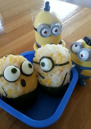 "簡単 ミニオンズのキャラ弁"-レシピのメイン写真