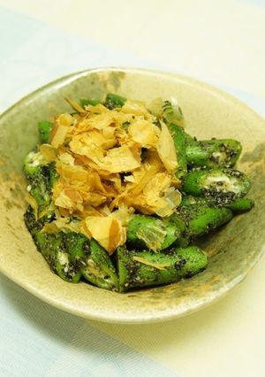簡単お惣菜♪オクラのごま和え-レシピのメイン写真