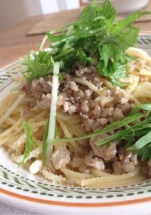 鶏ごぼうパスタ-レシピのメイン写真