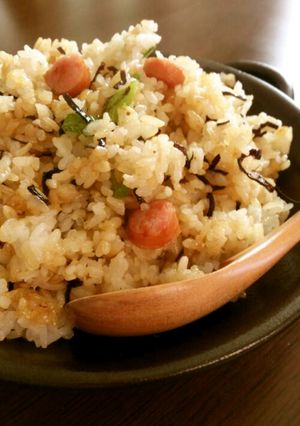 ♣ウインナーと塩こんぶの簡単チャーハン♣-レシピのメイン写真