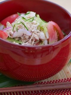 ささみとしゃきしゃき野菜の金ごま丼-レシピのメイン写真