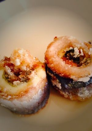 秋刀魚の梅シソチーズロール-レシピのメイン写真