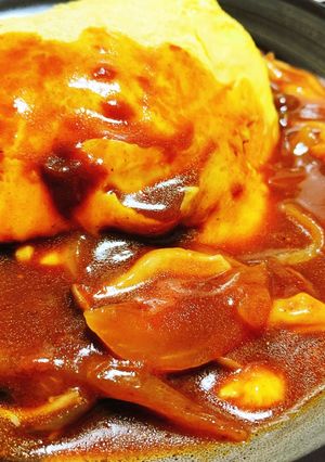 オムライス(きのこのデミグラスソース)-レシピのメイン写真