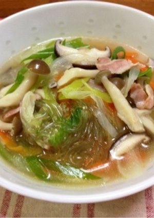 余り（残り）野菜で具だくさん☆春雨スープ-レシピのメイン写真