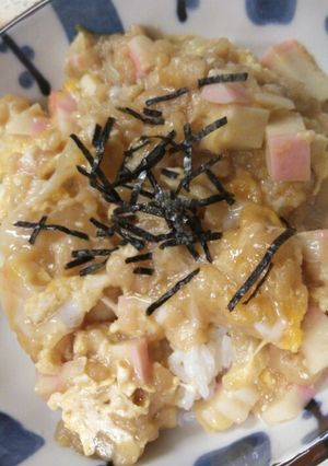簡単 美味しい たぬき丼 卵 揚げ玉-レシピのメイン写真