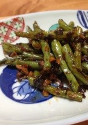 いんげんのにんにく焦がし醤油-レシピのメイン写真