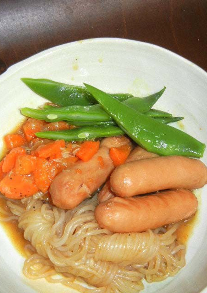 結びしらたきとソーセージのカレー煮-レシピのメイン写真