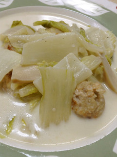 白菜と鶏団子の和風ミルクスープ-レシピのメイン写真