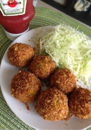 揚げずにヘルシー♪かぼちゃチーズコロッケ-レシピのメイン写真
