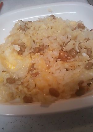 離乳食後期～納豆チャーハン-レシピのメイン写真
