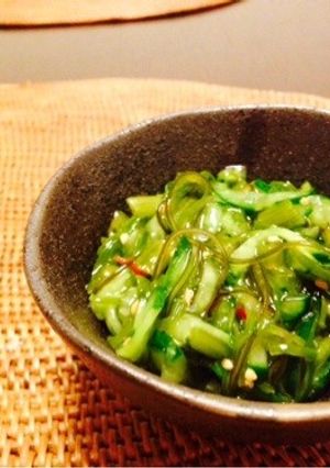 野沢菜昆布めかぶサラダ-レシピのメイン写真