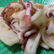 ごま香る☆イカの生姜炒め
