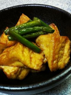 にんにくの芽と厚揚げの中華炒め-レシピのメイン写真