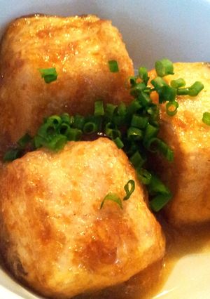 ｶﾞﾂっと！揚げ出しスタミナ豆腐！-レシピのメイン写真