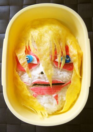 キャラ弁♪ちょいリアル！？女型の巨人弁当-レシピのメイン写真